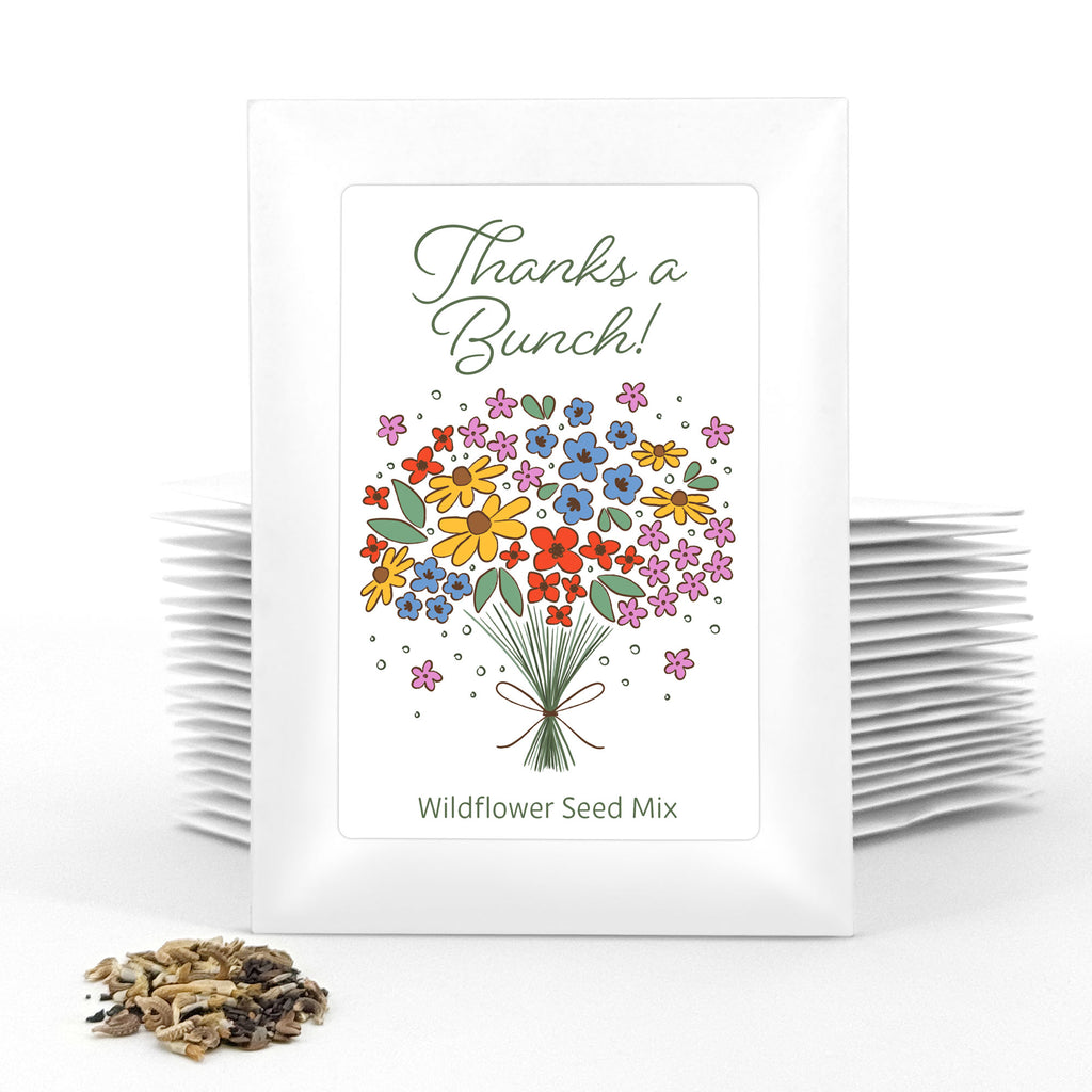 Thanks A Bunch, Planting Smiles® Wildflower Seed Packets (Set of 20)