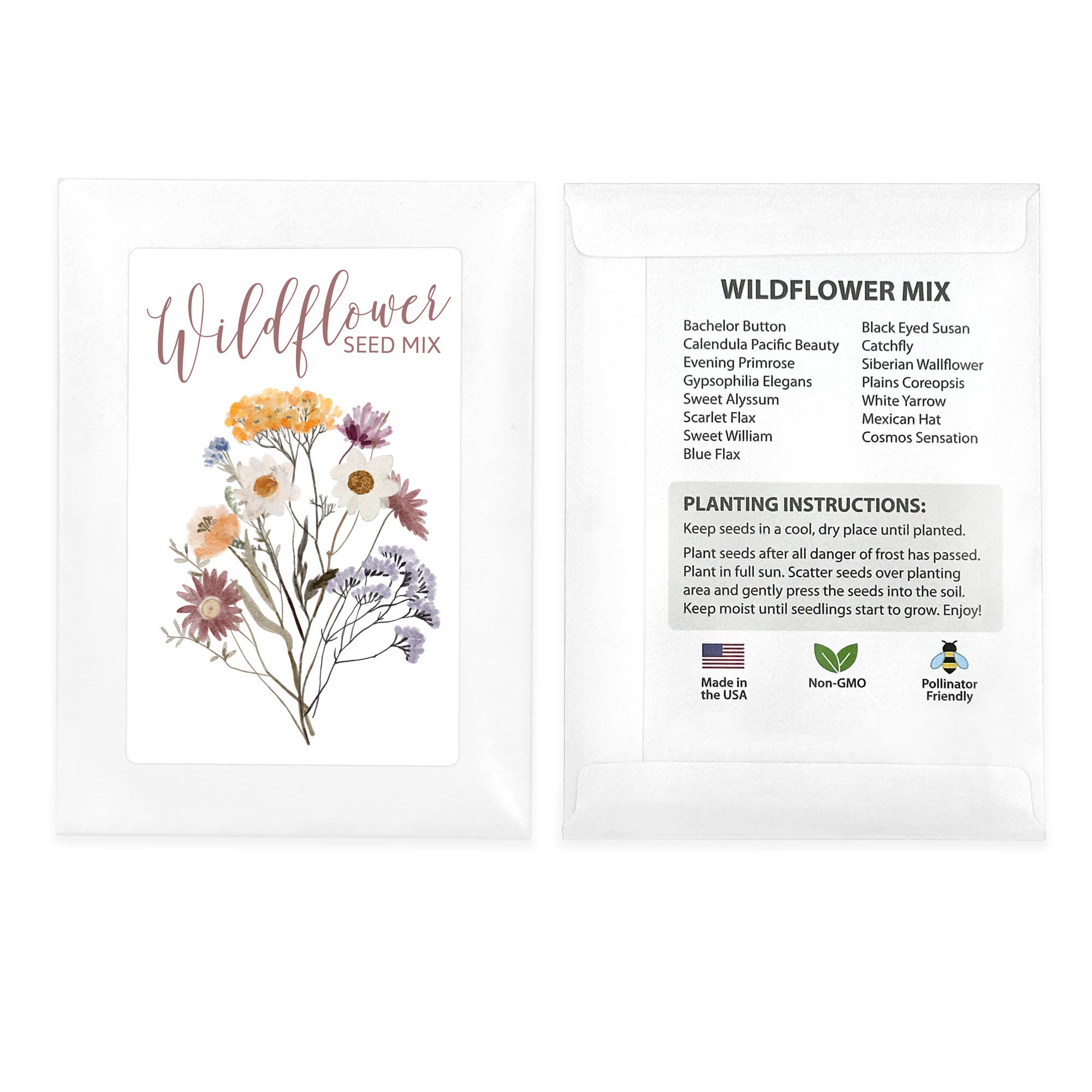 Watercolors, Planting Smiles® Wildflower Seed Packets (Set of 20)