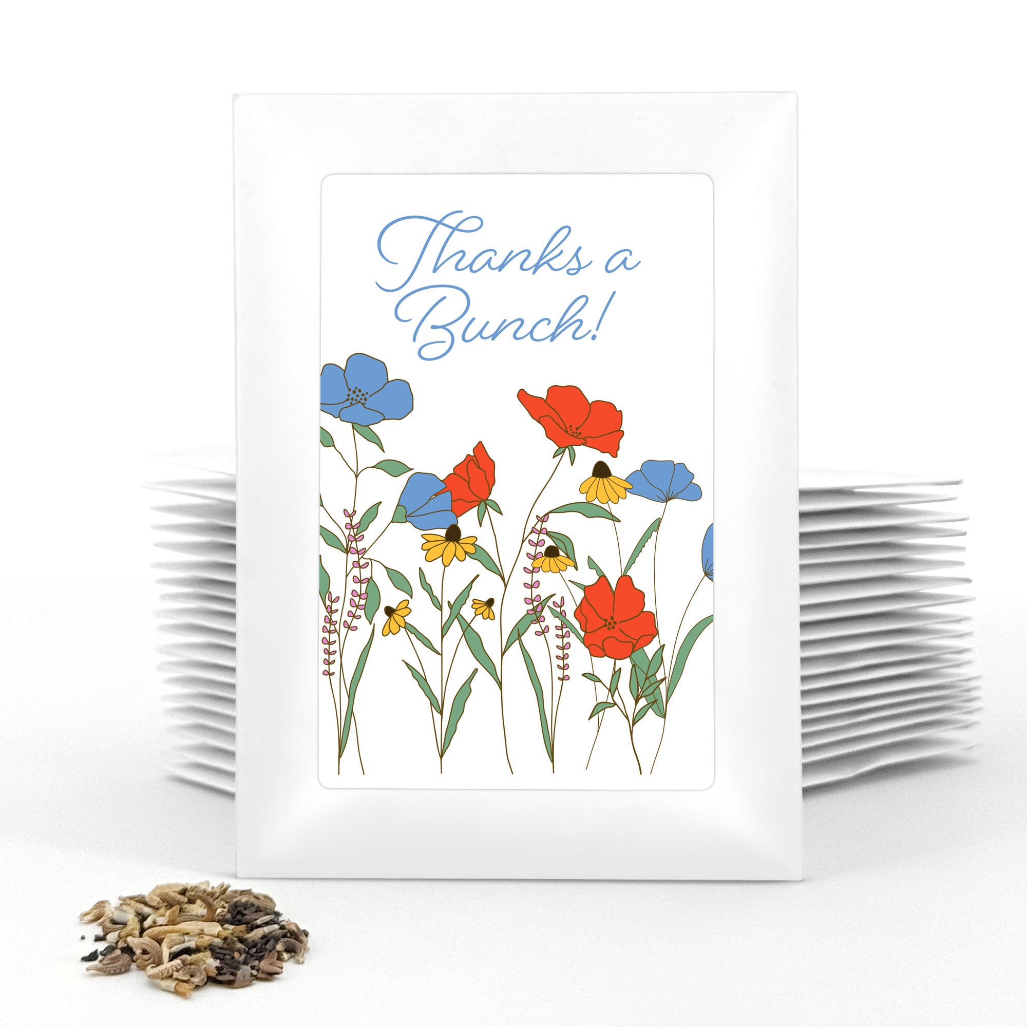 Planting Smiles® Red & Blue Wildflower Seed Packets (Set of 20)