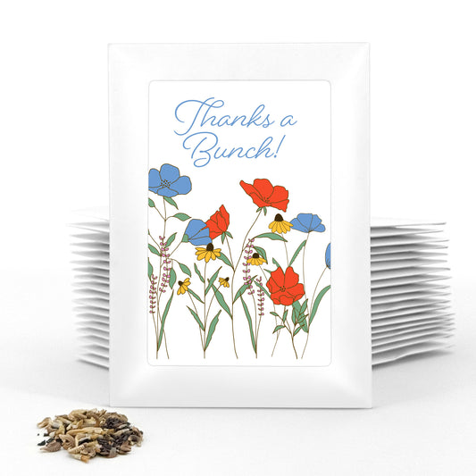 Planting Smiles® Red & Blue Wildflower Seed Packets (Set of 20)
